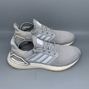 Adidas UltraBoost‎ 20 Gray Running Shoes FX8282 Women's Sz 10.5 EU 43-1/3